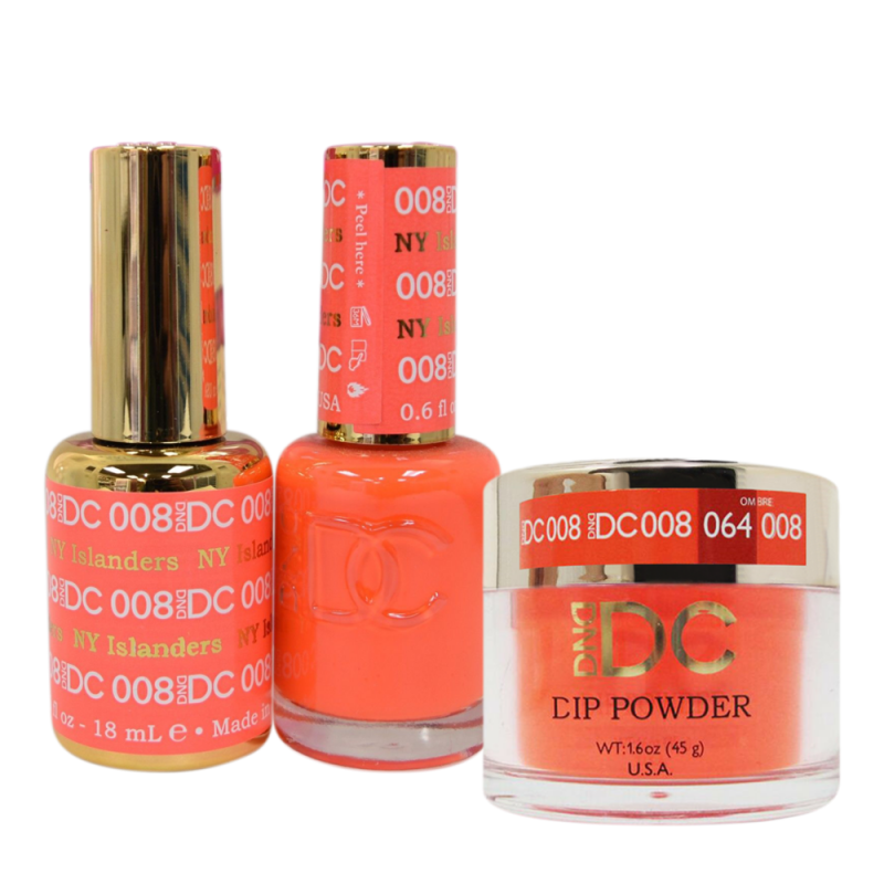 DC 3in1 Dipping Powder + Gel Polish + Nail Lacquer, DC008